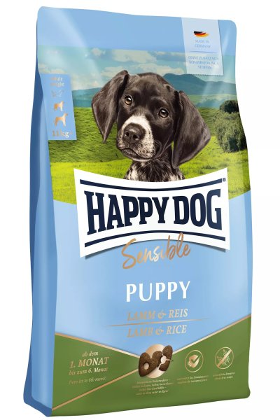 Happy Dog Puppy Lamm Reis