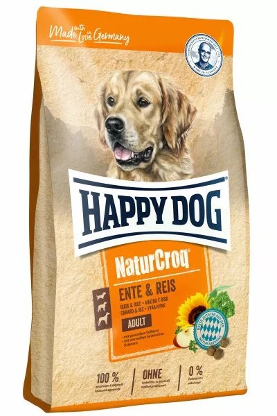 Happy Dog NaturCroq Ente & Reis