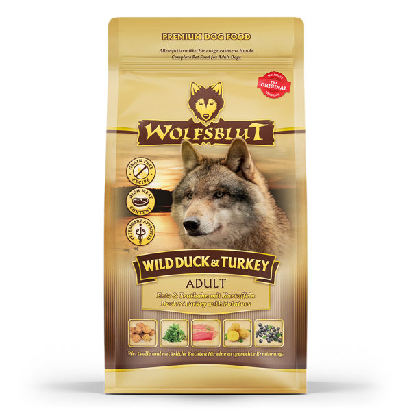 Wolfsblut Wild Duck&Turkey Ente, Truthahn und Süßkartoffel