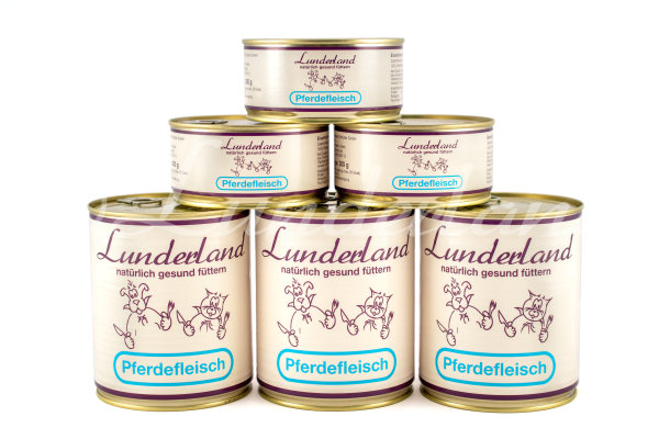 Lunderland Dosenfleisch Pferdefleisch - 800g (Menge: 800g)