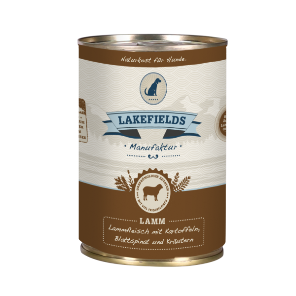 Lakefields Dosenfleisch-Menü Lamm für ausgewachsene Hunde